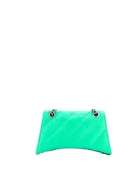 Pre-Owned Balenciaga Small Crush Chain Flap Bag Quilted Crushed Calfskin