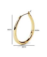 Ana Luisa Gold Hoop Earrings - Cuidado Silver