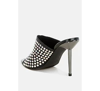 Farasha Ab Rhinestone Slip-On Stiletto Heels