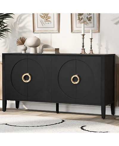 Streamdale Sophisticated Fir Veneer Cabinet with Textured Finish,Suitable for Corridor, Entrance, Living Room