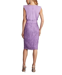 Tadashi Shoji Women's Newell Embroidered Blouson Dress