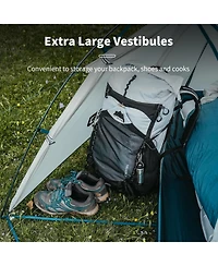 Naturehike Yakou 1-2 Person Tent, Waterproof One Person Two Person Tent, Ultralight Tent for High Attitude Camping & Hiking