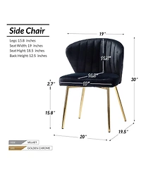 Modern Milia Dining Chair Set of 2