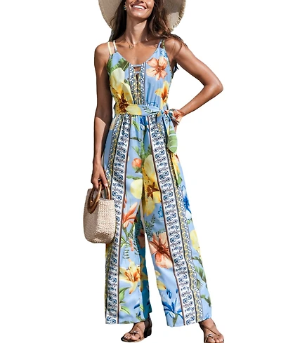 Cupshe Women's Daisy Breeze Floral Jumpsuit