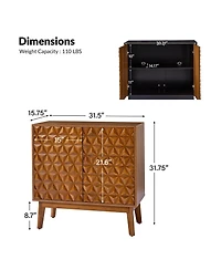 Arvid 30"Tall 2-Door Accent Cabinet