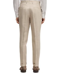 Boss by Hugo Men's Linen-Blend Slim-Fit Checked Suit
