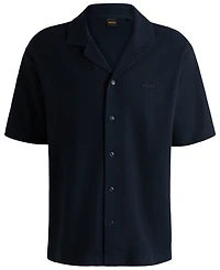 Boss by Hugo Men's Waffle Cotton Relaxed-Fit Shirt