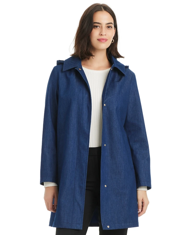 Kate Spade New York Women's Hooded A-Line Coat