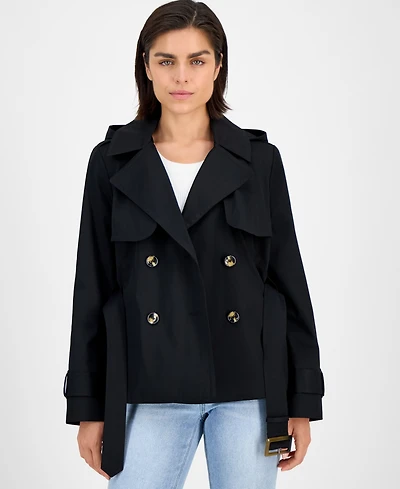 London Fog Women's Double-Breasted Belted Trench Coat, Exclusively at Macy's