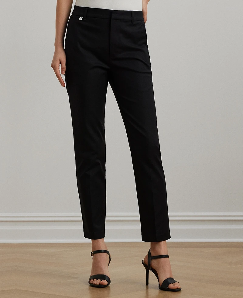 Lauren Ralph Double-Faced Stretch Cotton Pant