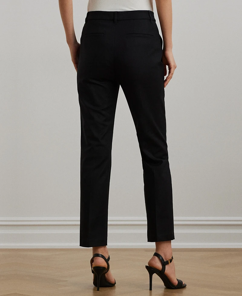 Lauren Ralph Double-Faced Stretch Cotton Pant
