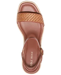 Cole Haan Women's Cloudfeel Keeton Espadrille Flatform Wedge Sandals