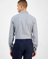 Alfani Men's Slim-Fit Herringbone Dress Shirt, Exclusively at Macy's