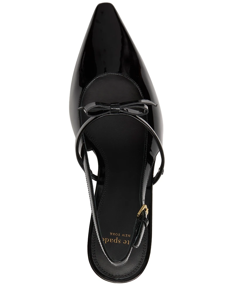 Kate Spade New York Women's Carolina Slingback Kitten-Heel Pumps