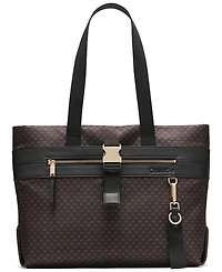 Calvin Klein Elora Nylon Mini Signature Top Zipper Tote Bag