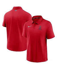 Nike Men's Red Los Angeles Angels Authentic Collection Flex Performance Polo Shirt