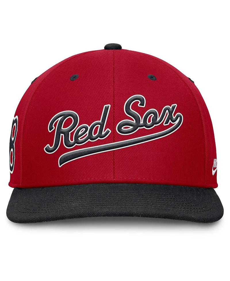 Nike Men's Red/Navy Boston Red Sox Cooperstown Collection Pro Performance Snapback Hat