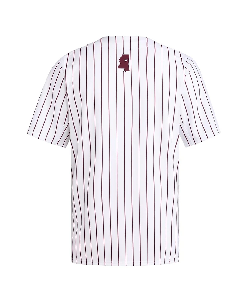 Adidas Men's White Mississippi State Bulldogs Replica Baseball Jersey