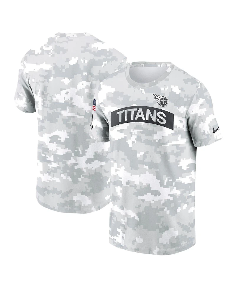 Nike Men's Arctic Camo Tennessee Titans 2024 Salute To Service Performance T-Shirt
