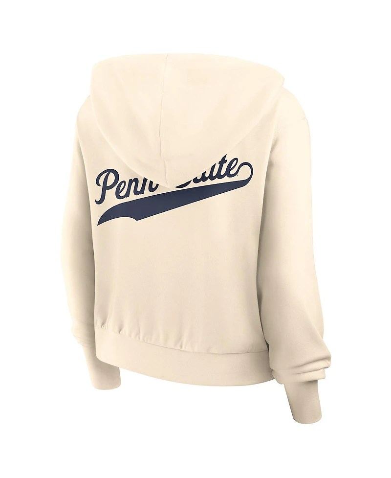 Nike Women's Cream Penn State Nittany Lions Chill Full-Zip Hoodie