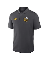 Nike Men's Anthracite Michigan Wolverines Primetime Victory Legacy Vault Logo Performance Polo Shirt