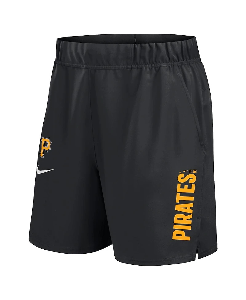 Nike Men's Black Pittsburgh Pirates Woven Victory Performance Shorts