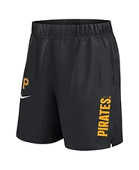 Nike Men's Black Pittsburgh Pirates Woven Victory Performance Shorts