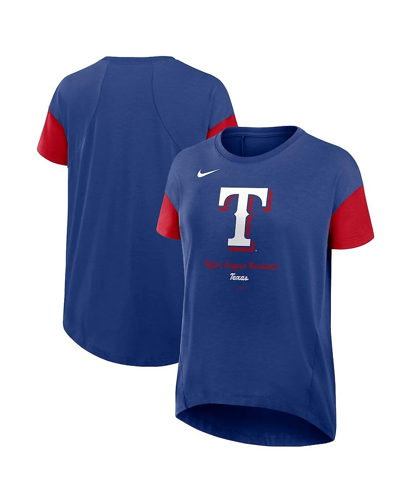 Nike Women's Royal Texas Rangers Flowy T-Shirt