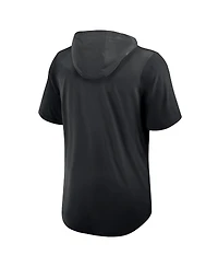 Nike Men's Black Cincinnati Reds Tri-Blend Performance Hoodie T-Shirt