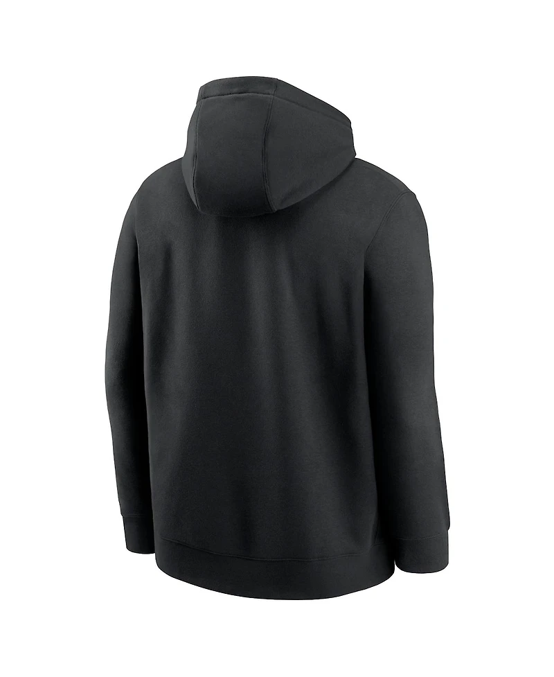 Nike Men's Black San Francisco Giants Cooperstown Collection Logo Club Pullover Hoodie