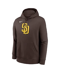 Nike Men's Brown San Diego Padres Logo Club Fleece Pullover Hoodie