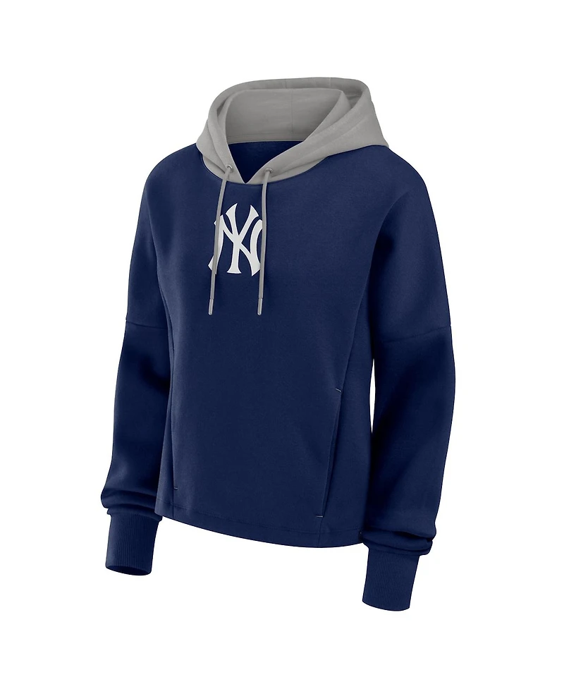 Fanatics Women's Navy New York Yankees Oversized Legacy Favorite Spectator Pullover Hoodie