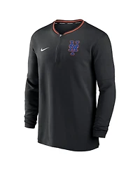 Nike Men's Black New York Mets Authentic Collection Performance Half-Zip Top
