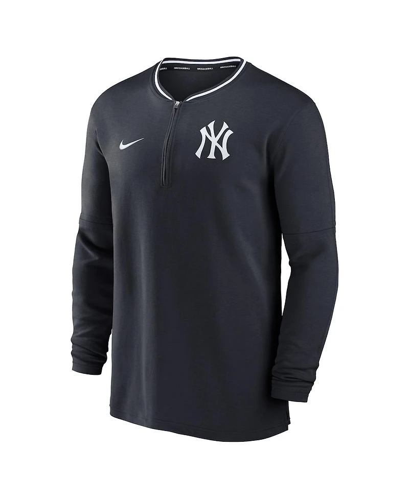 Nike Men's Navy New York Yankees Authentic Collection Performance Half-Zip Top