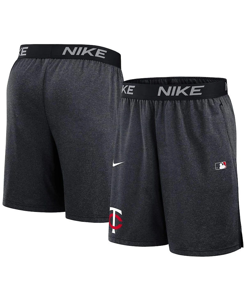 Nike Men's Navy Minnesota Twins Authentic Collection Performance Knit Shorts