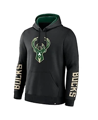 Fanatics Men's Black Milwaukee Bucks Legacy Guard Pullover Hoodie