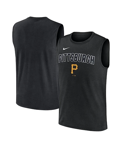 Nike Men's Black Pittsburgh Pirates Knockout Performance Muscle Tank Top