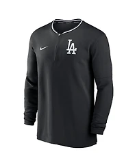 Nike Men's Black Los Angeles Dodgers Authentic Collection Performance Half-Zip Top