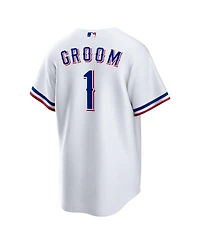 Nike Men's White Texas Rangers 1 Groom Home Replica Jersey
