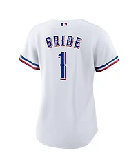 Nike Women's White Texas Rangers 1 Bride Home Replica Jersey
