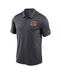 Nike Men's Anthracite Cincinnati Bengals Franchise Performance Polo Shirt