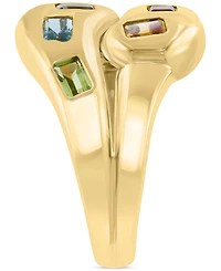 Effy Multi-Gemstone Statement Ring (1-1/2 ct. t.w.) in 14k Yellow Gold-Plated Sterling Silver