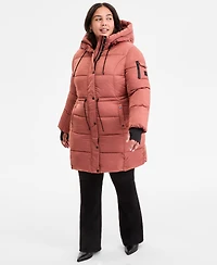 Steve Madden Plus Size Hooded Anorak Puffer Coat