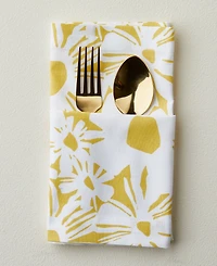 Tableau Blooms Bright Set of 4 Napkins, 8.25" x 8.25"
