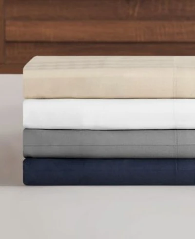 French Connection Damask Stripe 300 Thread Count Cotton Sateen Sheet Set