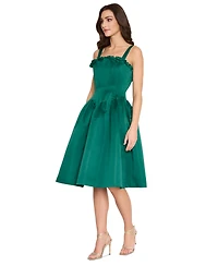 Tahari Asl Women's Ruffle Corset-Bodice Fit & Flare Dress