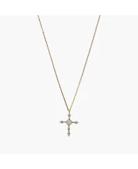 Opal Cross Necklace – Minimalist Summer Jewelry, Trending for Summer
