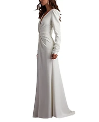 Tadashi Shoji Women's Bates Twist-Front Gown