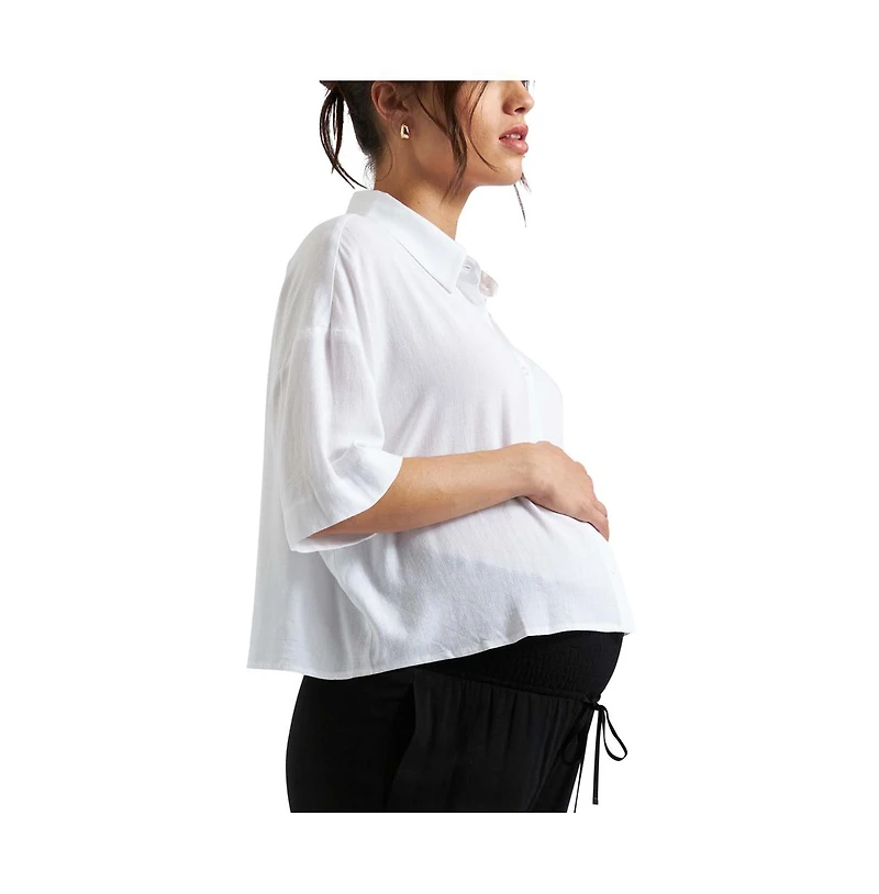 Ripe Maternity Farrah Crop Shirt