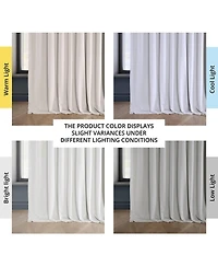 Half Price Drapes Extra Wide Heritage Plush Velvet Room Darkening Curtain